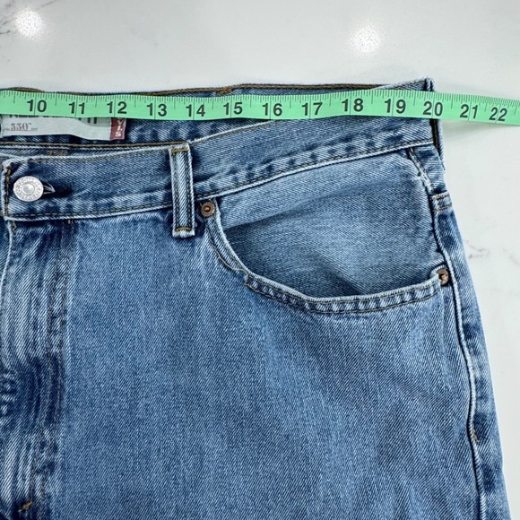Vintage Levi's Mens 550 Relaxed Fit Jeans‎ 40x34 Light Wash Denim Classic Y2K - Picture 6 of 11